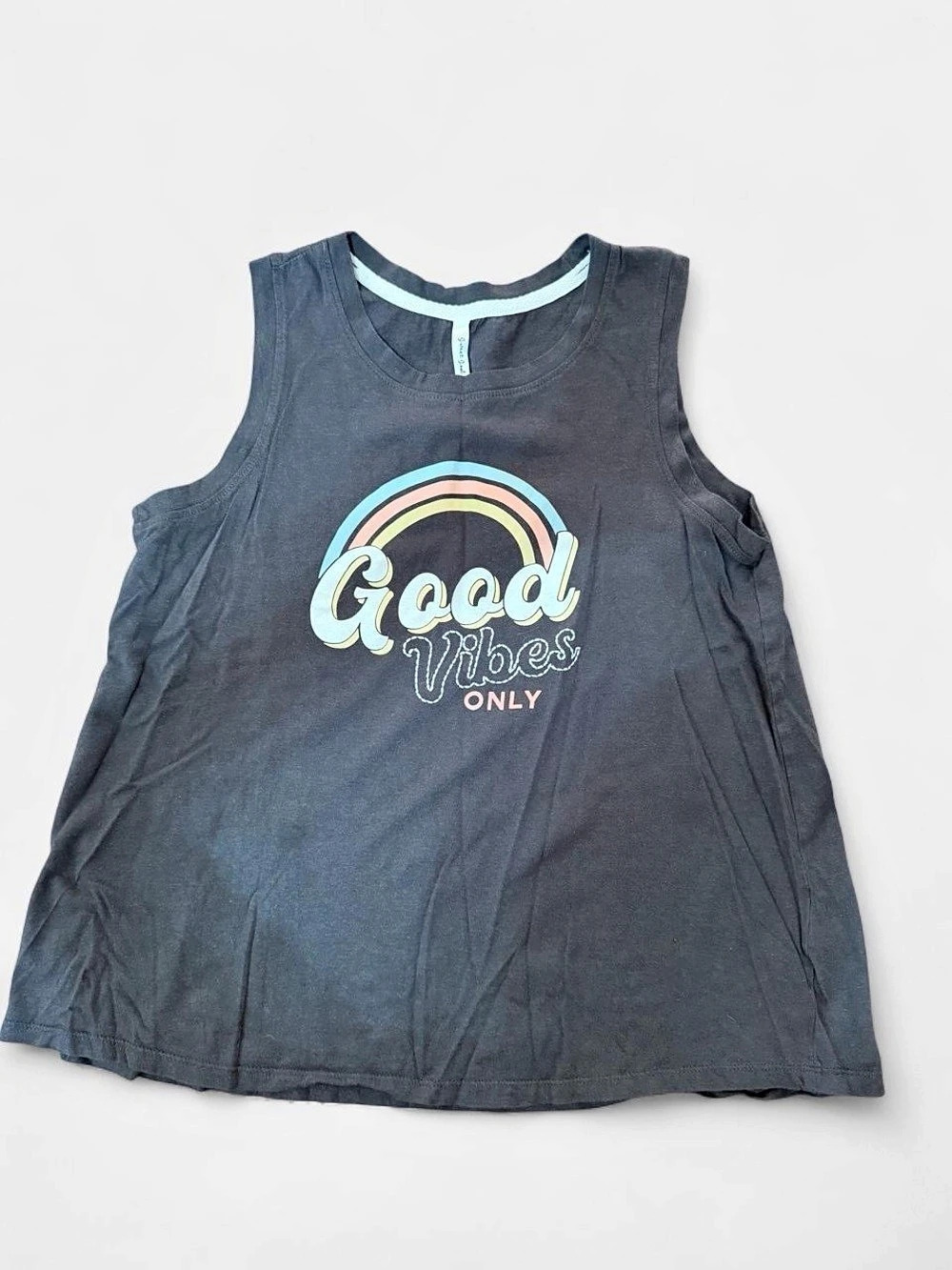Girls Good Vibes Graphic Tank